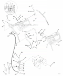 Page H Diagram and Parts List for 926105 000101-034999 Ariens Snow Blower