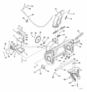 Chute, Auger And Battery Diagram and Parts List for 926103 000101 Ariens Snow Blower