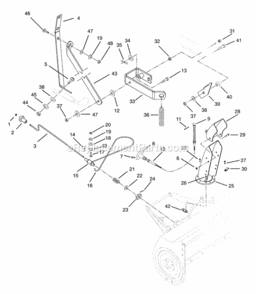Part Location Diagram of 03028700 Ariens Disc Assembly
