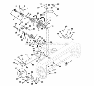 Part Location Diagram of 03186651 Ariens Sheave