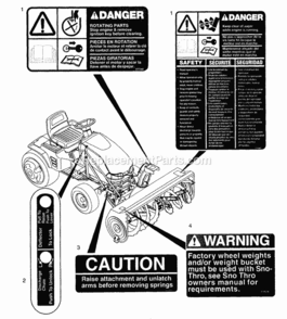 Page A‚ Diagram and Parts List for 931018 000101 Ariens Lawn Tractor