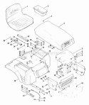 Part Location Diagram of 03416500 Ariens Seat Slide Handle