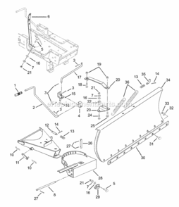 Page A† Diagram and Parts List for 931022 000101 Ariens Lawn Tractor