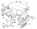Hydraulic Lift And Front Rock Shaft Diagram and Parts List for 931022 000101 Ariens Lawn Tractor