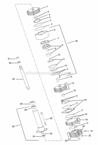 Page R Diagram and Parts List for 931038 000101 Ariens Lawn Tractor