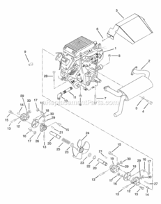 Part Location Diagram of 03384700 Ariens Boot-Insulator