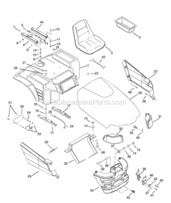 Part Location Diagram of 03655000 Ariens Hood Latch