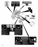 Engine And Drive Shaft Diagram and Parts List for 931302 000101 Ariens Lawn Tractor