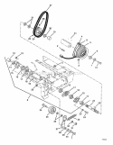 Hydrostatic Drive And Brakes Diagram and Parts List for 931302 000101 Ariens Lawn Tractor