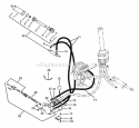 Lift System Rock Shafts Diagram and Parts List for 931302 000101 Ariens Lawn Tractor