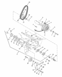 Hydrostatic Drive And Brakes Diagram and Parts List for 931303 000101 Ariens Lawn Tractor