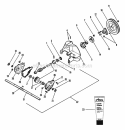 Gearcase And Impeller Diagram and Parts List for 832002 058101 Ariens Snow Blower