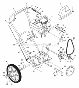 Part Location Diagram of 53204700 Ariens Switch