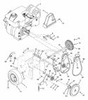 Belt Drive Diagram and Parts List for 932034 000101 Ariens Snow Blower