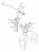 Discharge Chute Diagram and Parts List for 932034 000101 Ariens Snow Blower