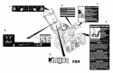 Decals Diagram and Parts List for 932037 004501 Ariens Snow Blower