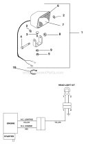 Part Location Diagram of 02465000 Ariens Bulb