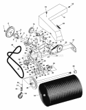 Rotary Brush Diagram and Parts List for 832007 000101 Ariens Power Broom