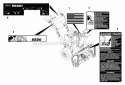 Decals Diagram and Parts List for 932041 000101 Ariens Snow Blower