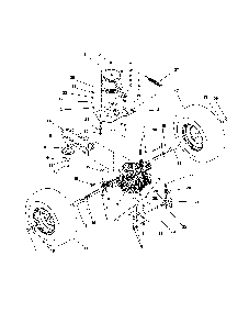 Transaxle/drive motor/rear wheels Diagram and Parts List for 91600200  Ariens Lawn Mower