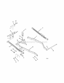 40" Hanger Arm Diagram and Parts List for 936019 000901 Ariens Lawn Tractor