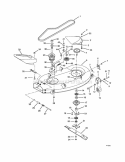 40" Mower Lawn Tractor Diagram and Parts List for 936019 000901 Ariens Lawn Tractor