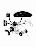 Exhaust Diagram and Parts List for 936019 000901 Ariens Lawn Tractor