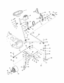 Steering Diagram and Parts List for 936019 000101-000900 Ariens Lawn Mower