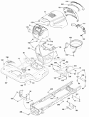 Page A Diagram and Parts List for 936038 000101 Ariens Lawn Tractor