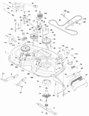 Page F Diagram and Parts List for 936038 000101 Ariens Lawn Tractor