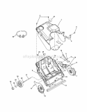 Chassis, Cowl, Wheels And Supports Diagram and Parts List for 938019 007001 Ariens Snow Blower
