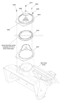 Chute Rotation Diagram and Parts List for 938022 000101 Ariens Snow Blower