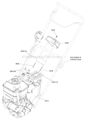 Engine Diagram and Parts List for 938022 000101 Ariens Snow Blower