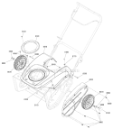 Wheel And Body Cover Diagram and Parts List for 938022 000101 Ariens Snow Blower