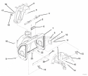 Auger And Chute Diagram and Parts List for 939401 000101-034999 Ariens Snow Blower