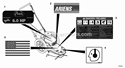 Frame, Engine, Swivel & Wheels Diagram and Parts List for 946501 079023 Ariens Trimmer