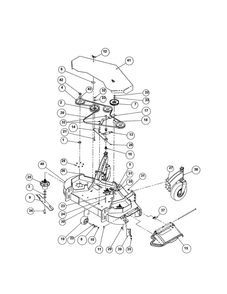 Deck Assembly-52 Inch Diagram and Parts List for 99480600  Ariens Lawn Mower