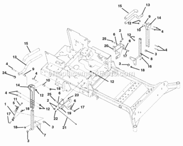 Steering_Controls Diagram and Parts List for 991056 000101- Ariens Lawn Tractor
