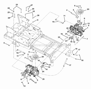 Part Location Diagram of 05901315 Ariens Bolt, Hex .38-16 X 11.00 Grade 5