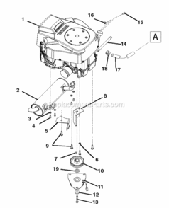 Part Location Diagram of 07000104 Ariens Bolt, Tapping .38-16 X 1.5
