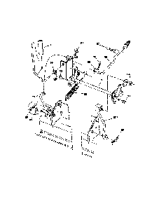 Mower Lift Diagram and Parts List for A19K42 96046000500 Ariens Lawn Tractor