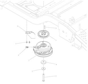 Clutch Diagram and Parts List for 991590 095000 + Ariens Lawn Tractor