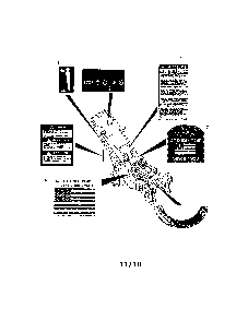 Decals Diagram and Parts List for 91118300  Ariens Lawn Mower