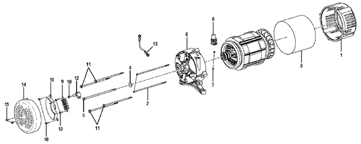 Voltage Regulator Diagram and Parts List for 986059 002001 & Above Ariens Generator