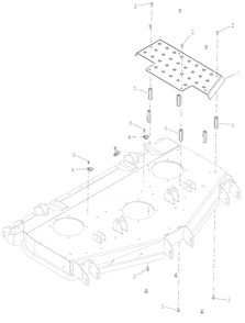 Deck Step Platform - 52-Inch - Rd Diagram and Parts List for 998305 000101 - 000499 Ariens Lawn Tractor