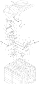 Battery Hold Down And Latch Assembly (Continued) Diagram and Parts List for 997312 000101 - 001499 Ariens Lawn Tractor