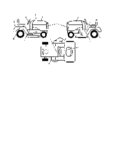 Decals Diagram and Parts List for A20K46YT 96046000300 Ariens Lawn Tractor