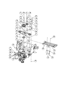 Clutch/Pump/Foot Plate Diagram and Parts List for 99480600  Ariens Lawn Mower