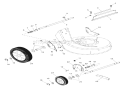 Wheels And Adjusters Diagram and Parts List for 911055 000101 Ariens Lawn Mower