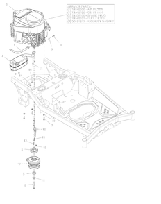 Engine - Kawasaki Fr691 Diagram and Parts List for 918028 030000 + Ariens Lawn Tractor
